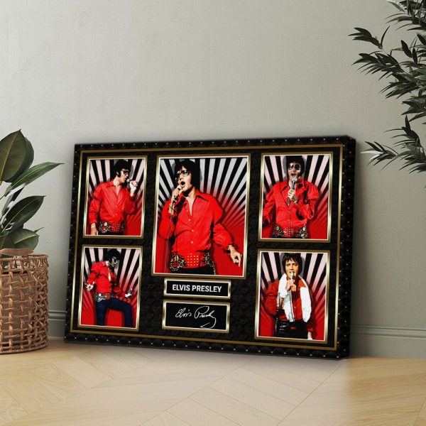 Elvis Presley Rectangle Canvas With Inner Frame – HOATT 9171