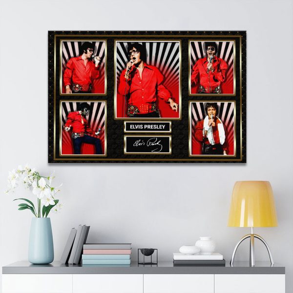 Elvis Presley Rectangle Canvas With Inner Frame – HOATT 9171