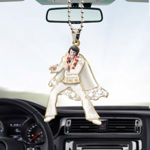 Elvis Presley Custom Shape 2-sided Acrylic Car Ornament – TANTN 11246