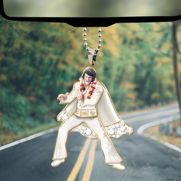 Elvis Presley Custom Shape 2-sided Acrylic Car Ornament – TANTN 11246