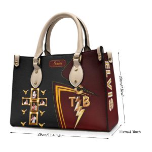 Personalized Elvis Presley Leather HandBag - HOATT 8971