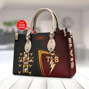 Personalized Elvis Presley Leather HandBag - HOATT 8971