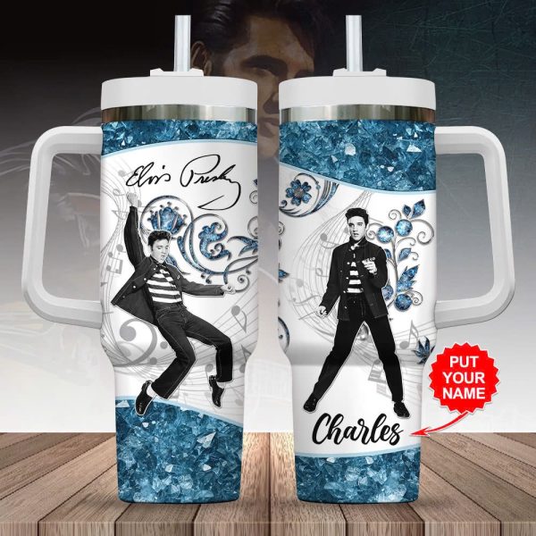 Personalized Elvis Presley 40oz Stanley Tumbler - GNE 2945