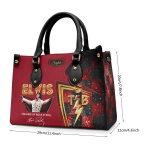 Personalized Elvis Presley Leather HandBag - HOATT 9021