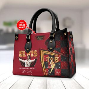 Personalized Elvis Presley Leather HandBag - HOATT 9021