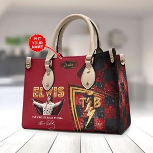 Personalized Elvis Presley Leather HandBag - HOATT 9021