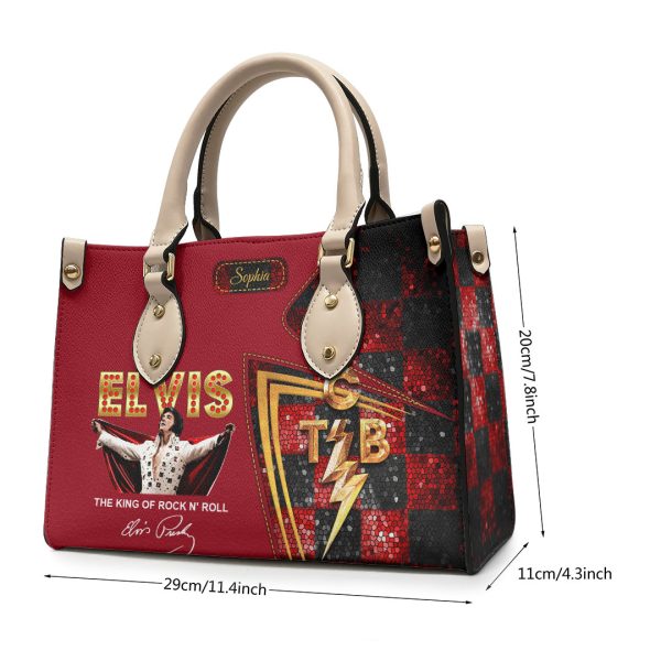 Personalized Elvis Presley Leather HandBag - HOATT 9021