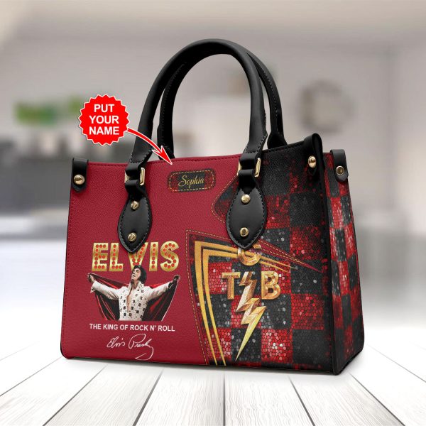 Personalized Elvis Presley Leather HandBag - HOATT 9021