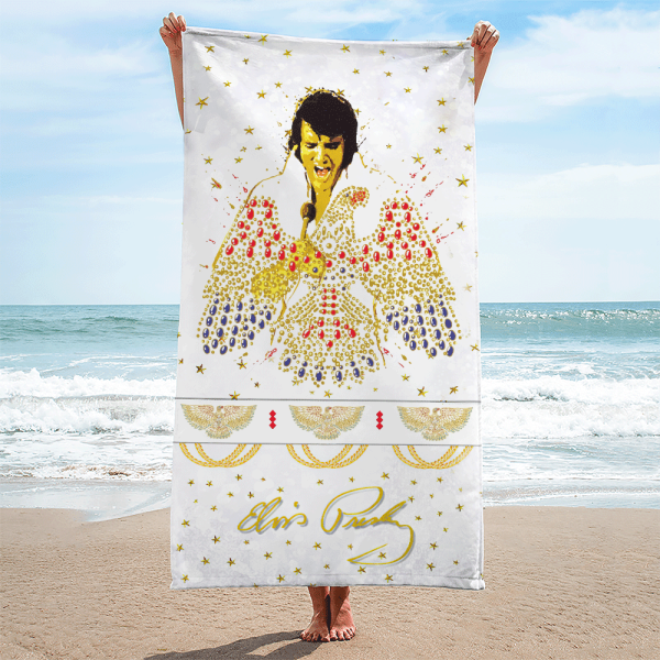 Elvis Presley Rectangle Beach Towel - GNE 2842
