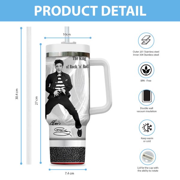 Personalized Elvis Presley 40oz Stanley Tumbler - VANDH 4363