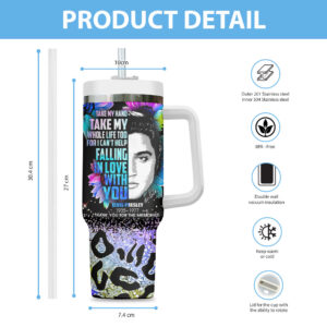 Elvis Presley x Crochet 40oz Stanley Tumbler - VANDH 4376