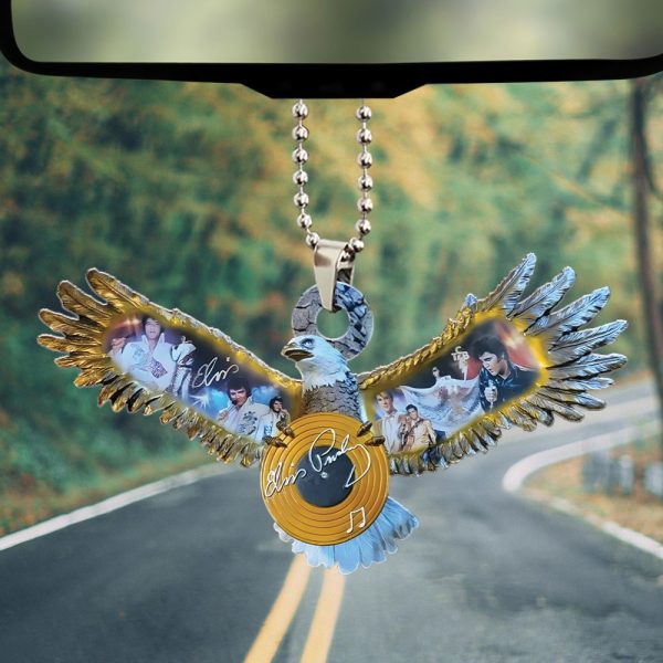 Elvis Presley Custom Shape 2-sided Acrylic Car Ornament – HOATT 9045