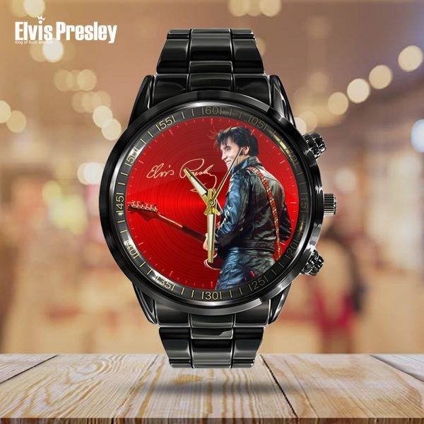 Elvis Presley Black Stainless Steel Watch - TANTN 11390