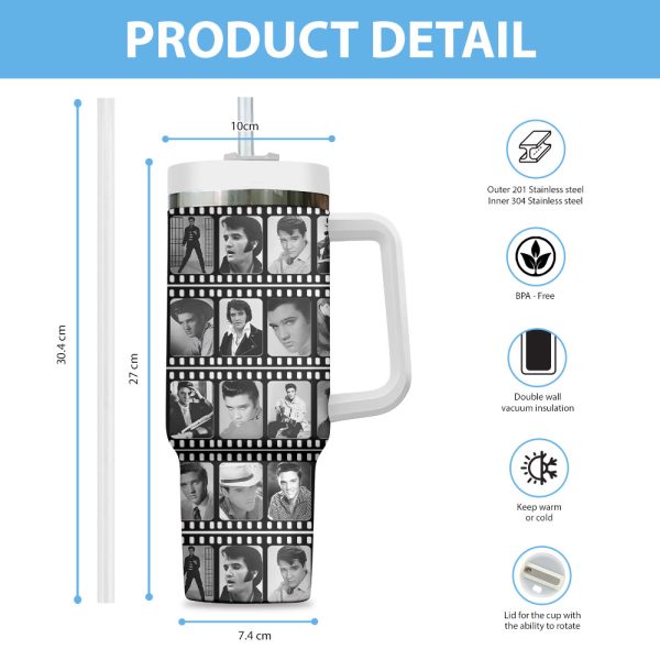 Elvis Presley 40oz Stanley Tumbler - VANDH 4329