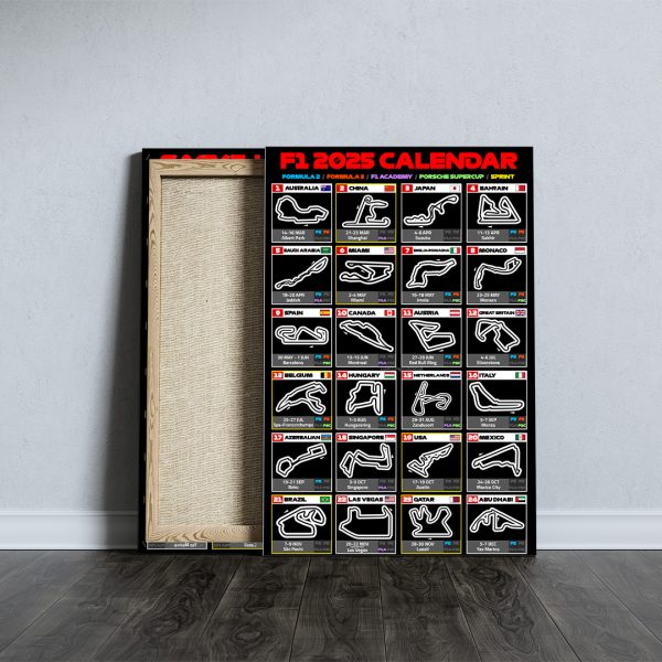 F1 Rectangle Canvas With Inner Frame - TANTN 11476