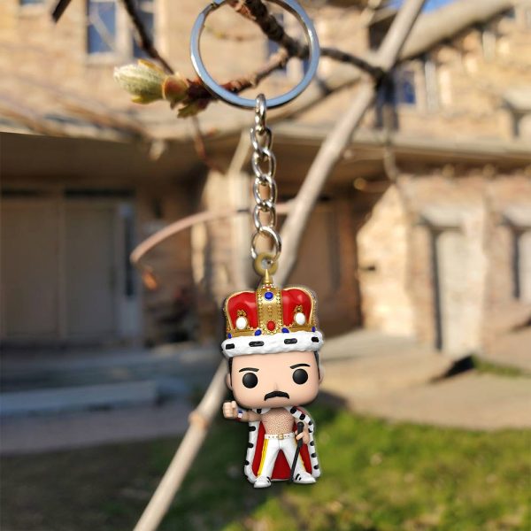 Freddie Mercury Custom Shape 2-sided Keychain - MAITM 10161