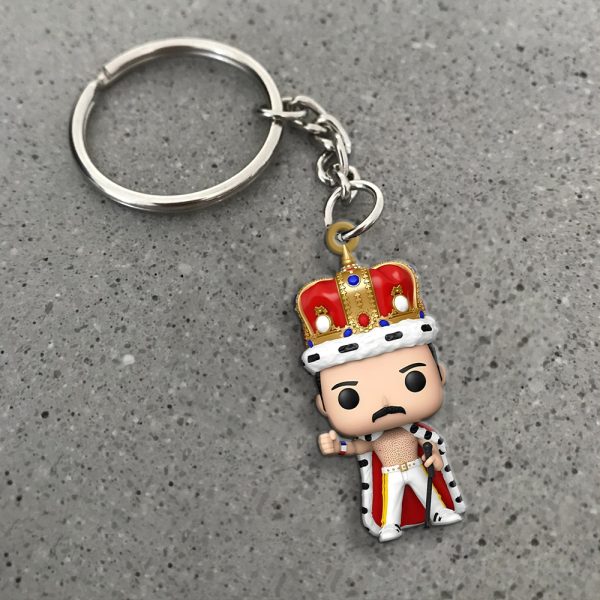 Freddie Mercury Custom Shape 2-sided Keychain - MAITM 10161