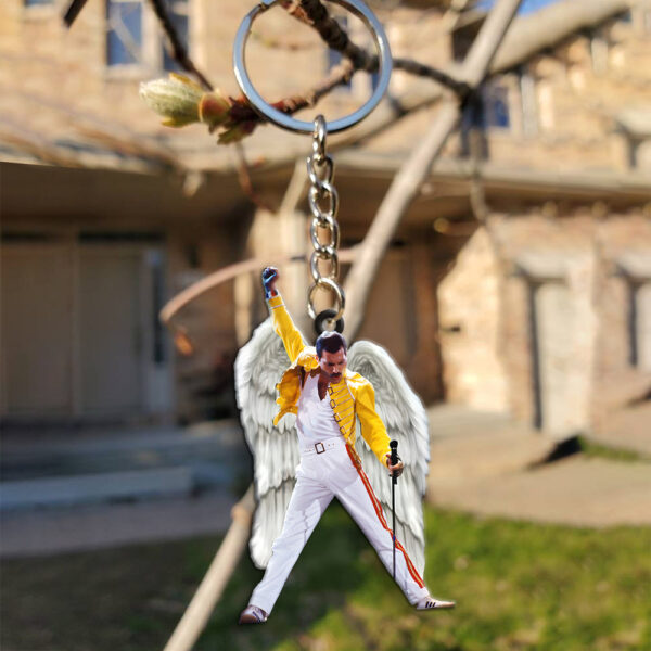 Freddie Mercury Custom Shape 2-sided Keychain - MAITM 10417