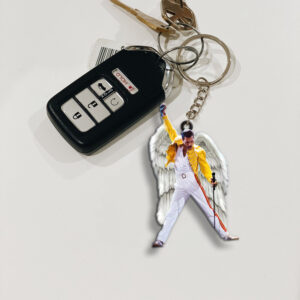 Freddie Mercury Custom Shape 2-sided Keychain - MAITM 10417