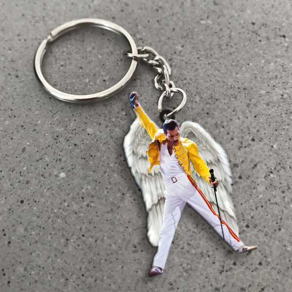 Freddie Mercury Custom Shape 2-sided Keychain - MAITM 10417