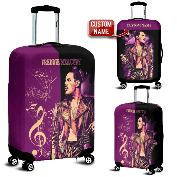 Personalized Freddie Mercury Luggage Cover - ANHNV 6207