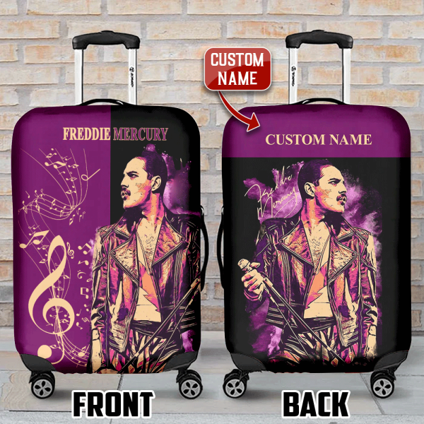 Personalized Freddie Mercury Luggage Cover - ANHNV 6207