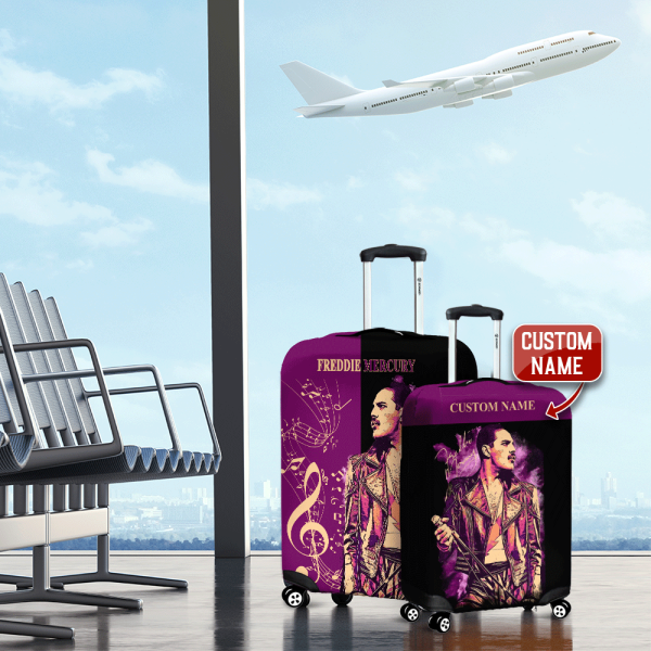 Personalized Freddie Mercury Luggage Cover - ANHNV 6207
