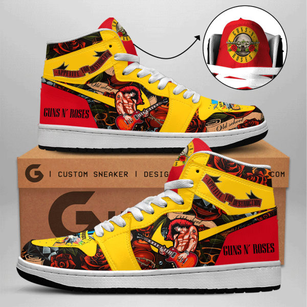 Guns N' Roses AJ 1 Sneaker - ANHNV 6184