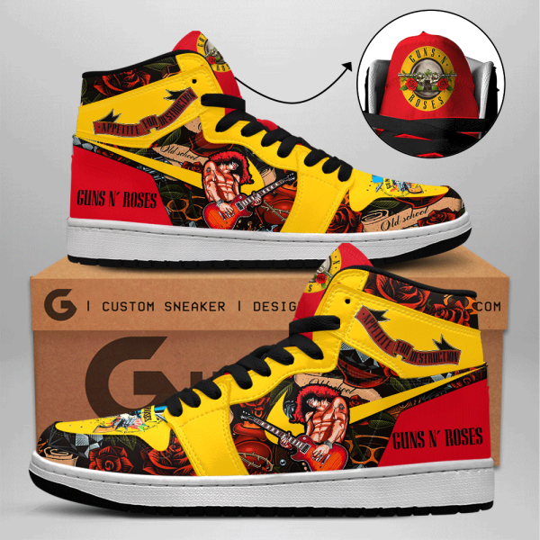Guns N' Roses AJ 1 Sneaker - ANHNV 6184