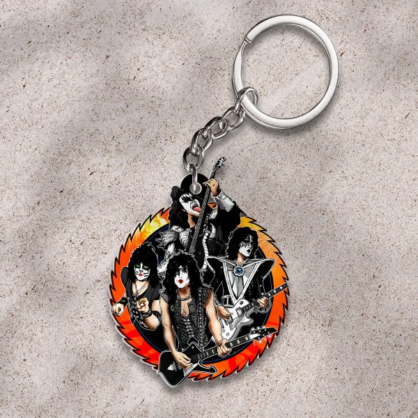 Kiss Band Custom Shape 2-sided Keychain - HOATT 9112