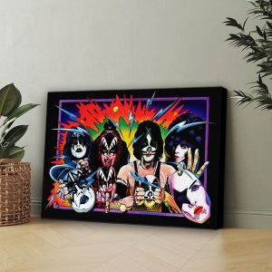 Kiss Band Rectangle Canvas With Inner Frame - HOATT 9121