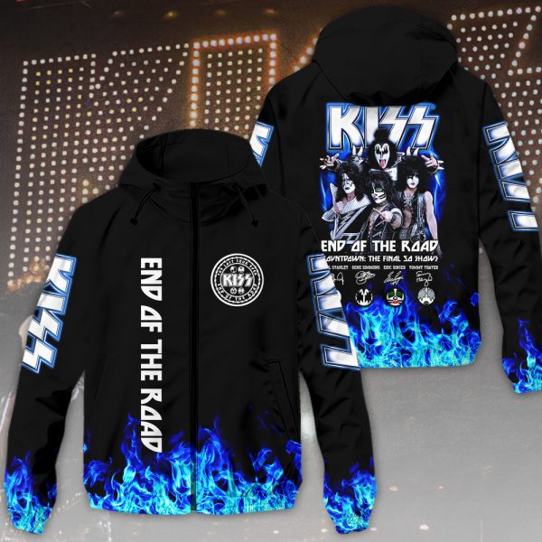 Kiss Band 3D Windbreaker Jacket - HOATT 9258
