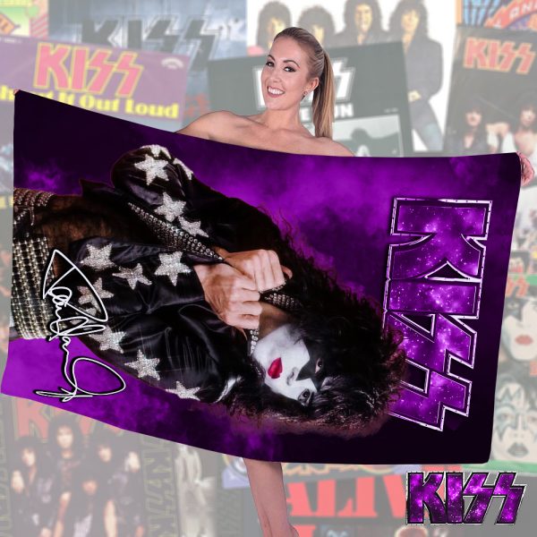 Kiss Band Rectangle Beach Towel - HOATT 9252