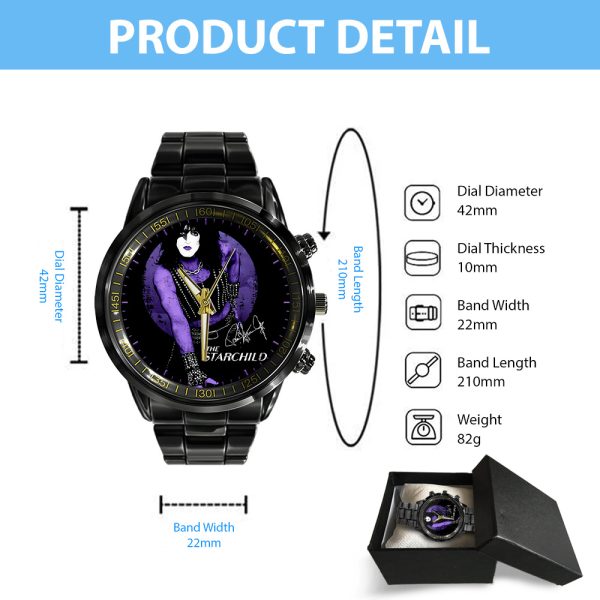 Kiss Band Black Stainless Steel Watch - GNE 2875