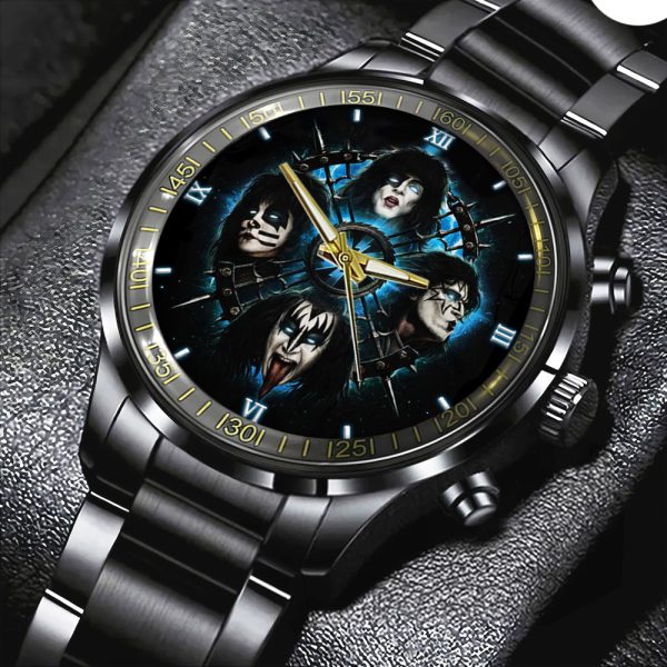Kiss Band Black Stainless Steel Watch - HOATT 9123