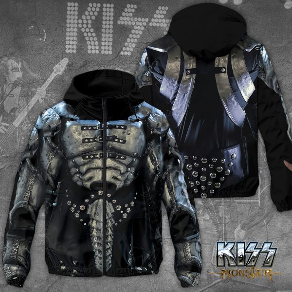 Kiss Band 3D Windbreaker Jacket - GNE 2854