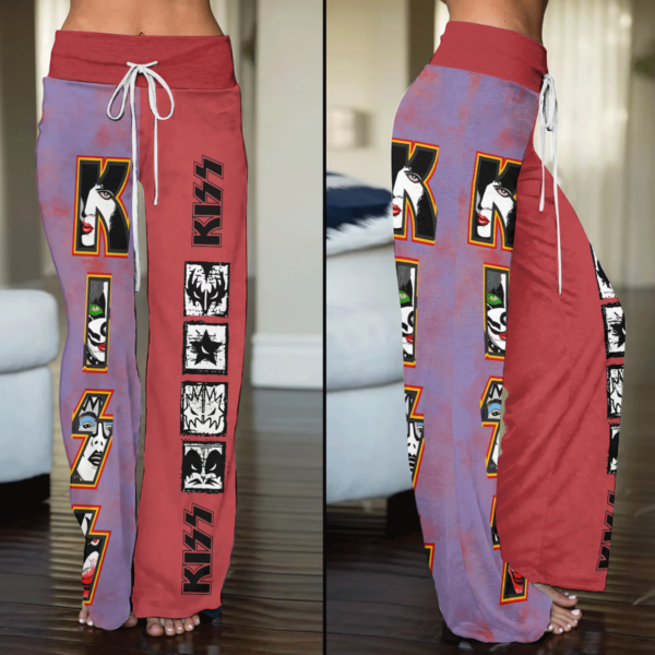 Kiss Band High-Waisted Straight-Leg Trousers - ANHNV 9436