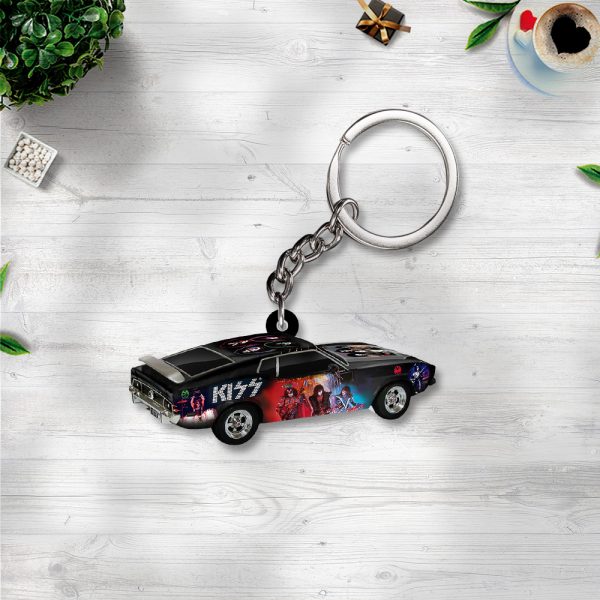 Kiss Band Custom Shape 2-sided Keychain – TANTN 11433
