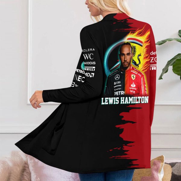 Lewis Hamilton Women's Patch Pocket Cardigan - HOATT 9019