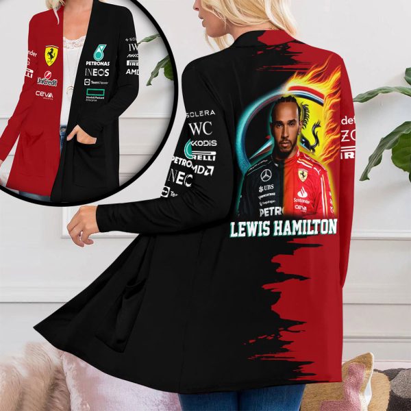 Lewis Hamilton Women's Patch Pocket Cardigan - HOATT 9019