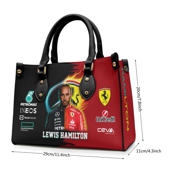 Lewis Hamilton Leather HandBag - HOATT9018