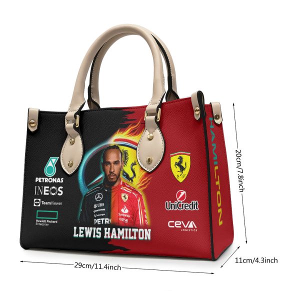Lewis Hamilton Leather HandBag - HOATT9018