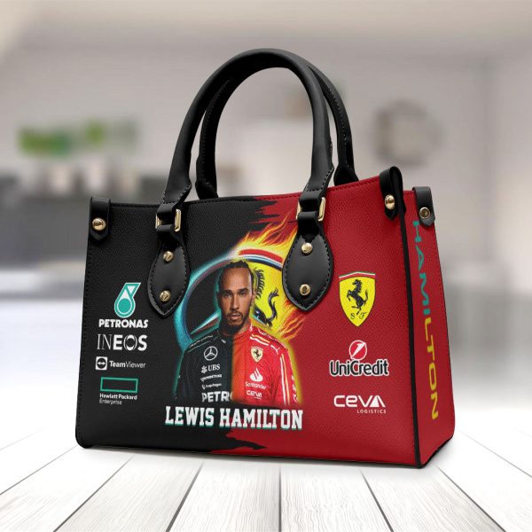 Lewis Hamilton Leather HandBag - HOATT9018