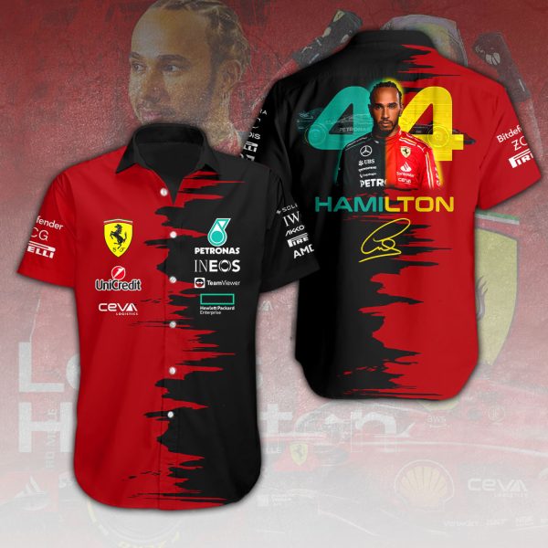 Lewis Hamilton Short Sleeve Dress Shirt – HOATT 8883.1