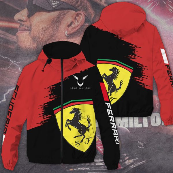 Lewis Hamilton x Scuderia Ferrari 3D Windbreaker Jacket - MAITM 10183