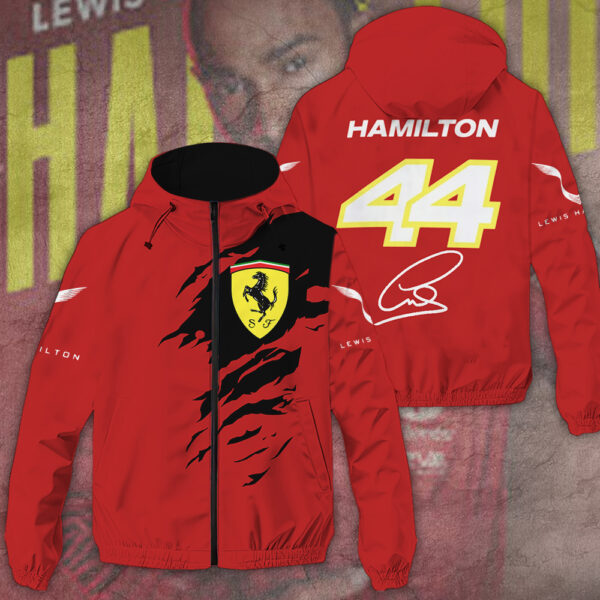 Lewis Hamilton x Scuderia Ferrari 3D Windbreaker Jacket - MAITM 10371
