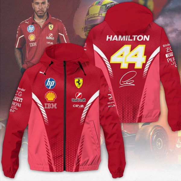 Lewis Hamilton x Scuderia Ferrari 3D Windbreaker Jacket - MAITM 10246