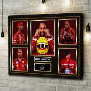 Lewis Hamilton Rectangle Canvas With Inner Frame - HOATT 8970