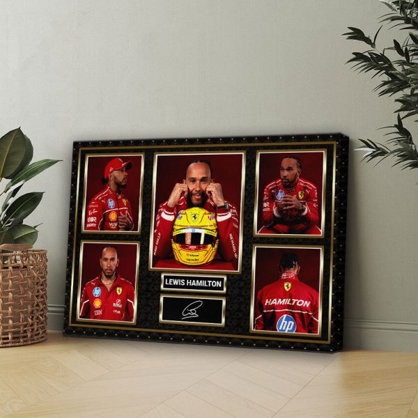 Lewis Hamilton Rectangle Canvas With Inner Frame - HOATT 8970