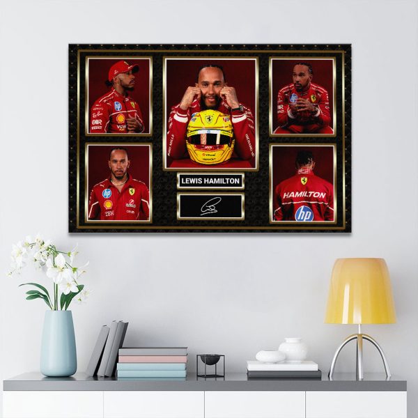 Lewis Hamilton Rectangle Canvas With Inner Frame - HOATT 8970